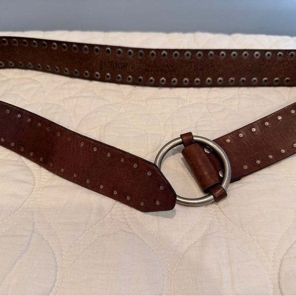 J. Crew Brown Leather Belt with Silver Buckle - Picture 5 of 5